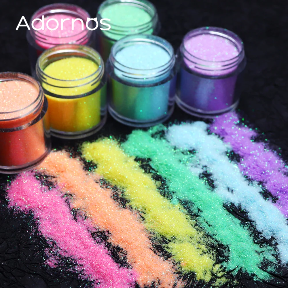 Resin Pigment Set - Poudre de sucre à paillettes irisées,