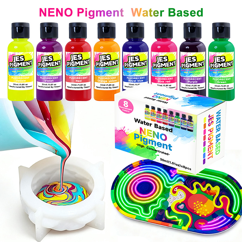 Pigment fluorescent 8 couleurs - Resin Pigment Set avis et prix