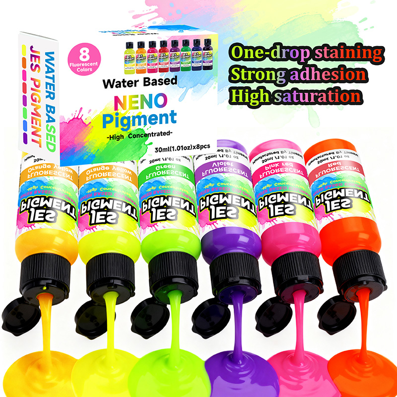 Pigment fluorescent 8 couleurs - Resin Pigment Set avis et prix