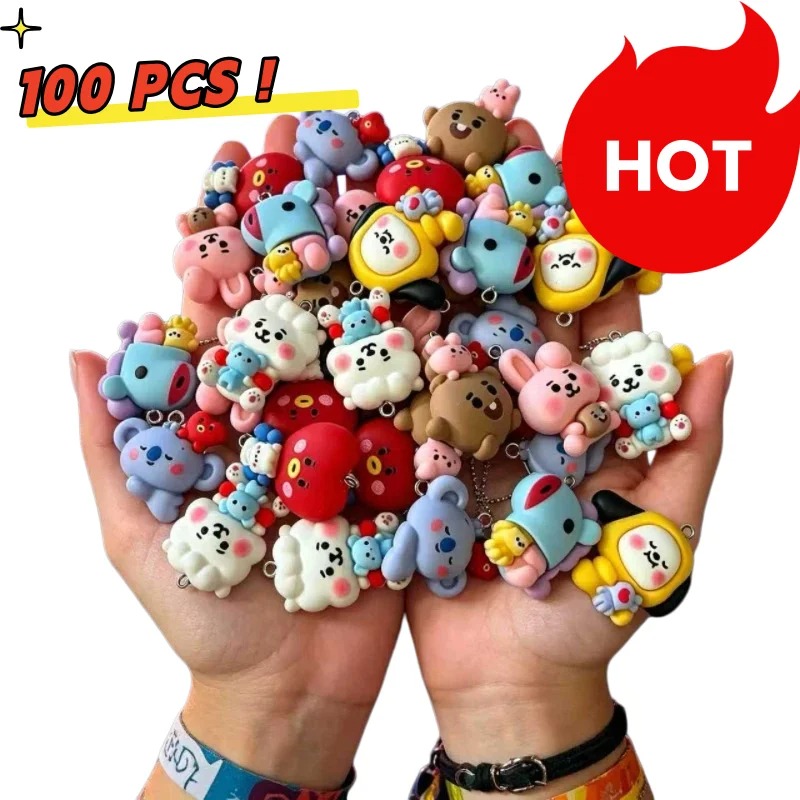 Breloques en résine BT21, 7 pi - Resin Crafts avis et prix